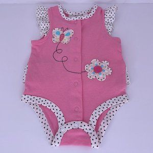 First Impression Pink Onesie Size: 3-6 Months